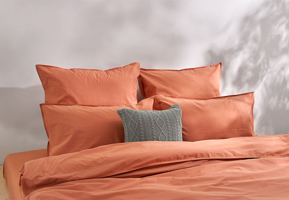 Постельное белье 2 спальное евро Luxberry Urban терракотовое