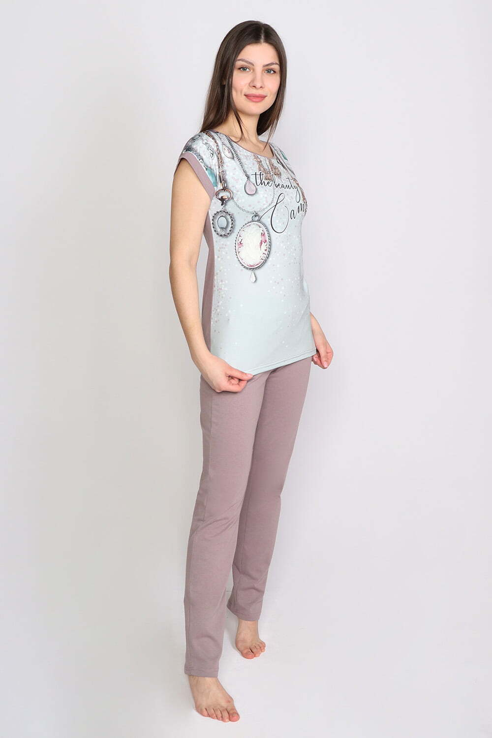 [m]Пижама женская "КАМЕЯ" футб+штаны КЖ 0188