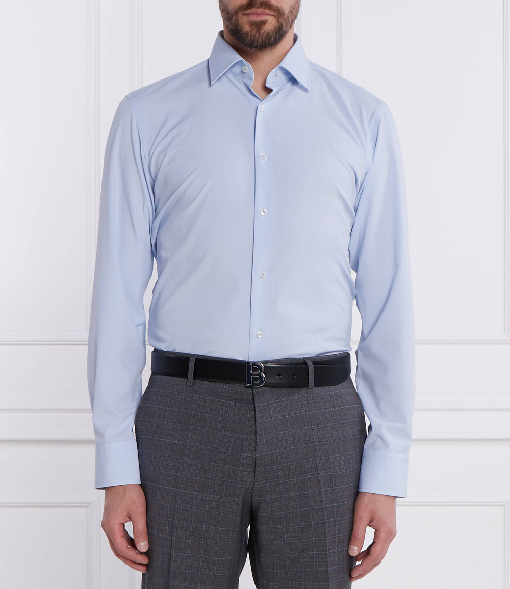 Рубашка P-JOE-kent-C1-222 BOSS BLACK - голубой(50510389)