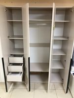 Шкаф 4-х створ. с 3-мя ящиками Ольга-6 белый