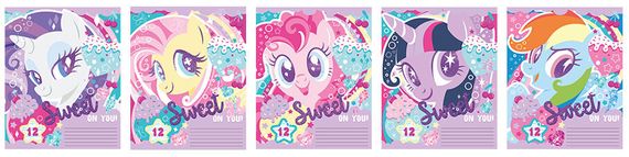 Dəftər My Little Pony əyri xətli 12 vərəq А5 MP69/5