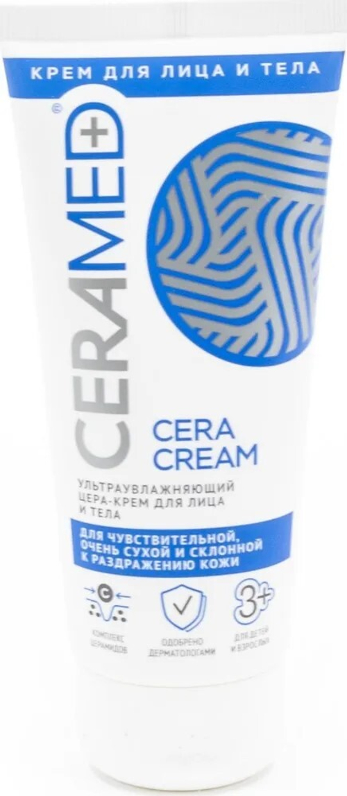ЦЕРАМЕД Cera-крем для лица и тела ультраувлажняющий для чувствительной, сухой и раздраженной кожи, 100 мл (52773)