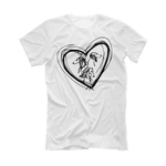 Футболка "Силуэты в сердце"