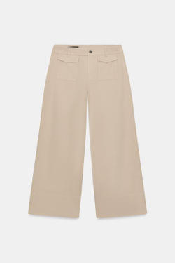 ZARA ДЖИНСОВЫЕ КЮЛОТЫ Z1975, СВЕТЛЫЙ ЖЕЛТО-КОРИЧНЕВЫЙ