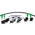 Железная дорога на бат., коробка 299