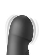 Черный вибратор с функцией фрикций Pogo Thruster - 23,5 см. (Цвет: черный)