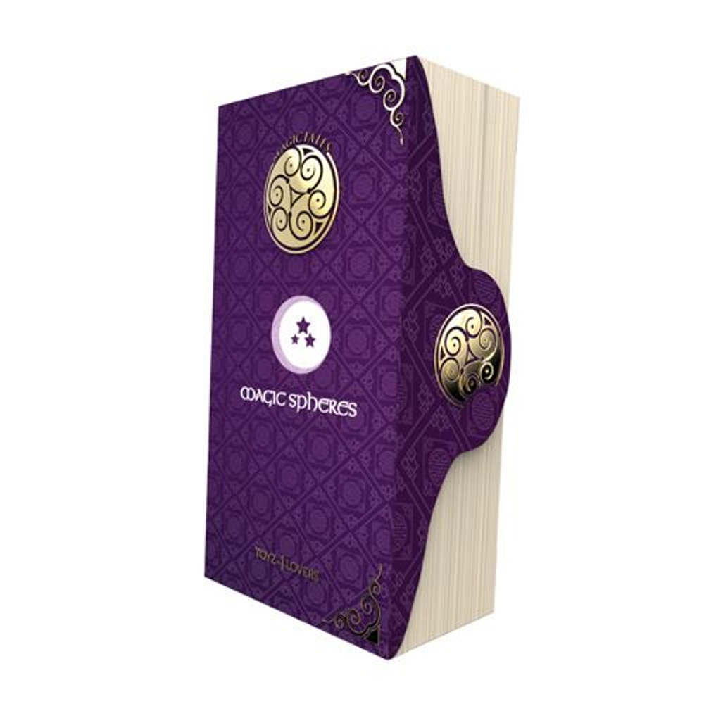 Фиолетовый анально-вагинальный вибратор MAGIC TALES MAGIC SPHERES RABBIT - 21,5 см. (Цвет: фиолетовый)