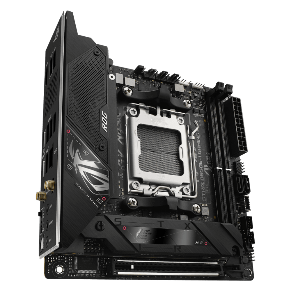 Материнская плата ASUS ROG STRIX B650E-I GAMING WIFI AM5 2xDDR5 2xSATA3 Raid 2xM.2 HDMI USB3.2 M-ITX