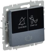 BRITE Кнопка звонка с индикацией для отелей 10А ВС10-1-9-БрМ маренго IEK