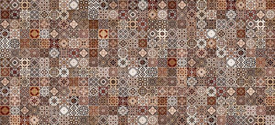 Настенная плитка Hammam рельеф коричневый (HAG111D)