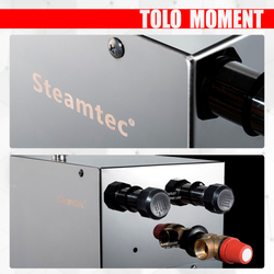 Steamtec TOLO MOMENT 150 - 15 кВт парогенераторы для хамама и турецкой бани / Серия PLATINUM со встроенной музыкой, пультом на 9-ти языках и возможностью монтажа без термодатчиков
