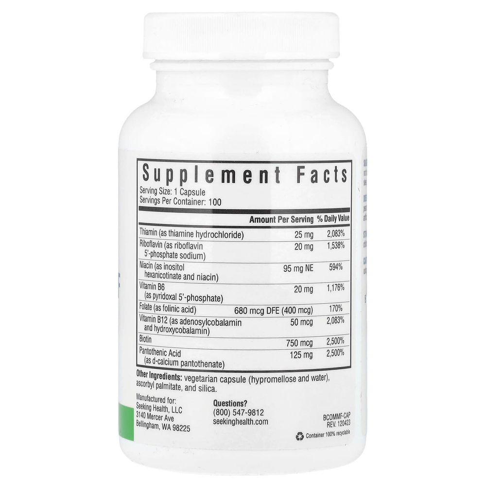 Seeking Health, B Complex MF`` 100 вегетарианских капсул