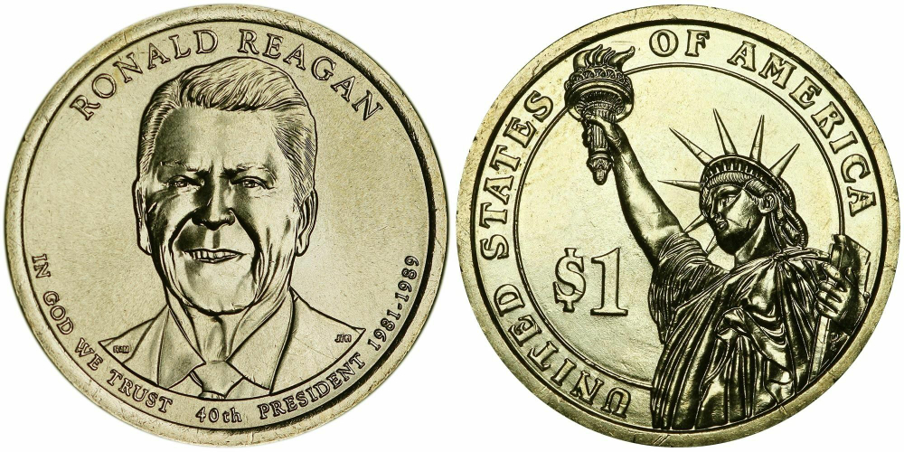 США 1 доллар 2016 Президент 38 - Джеральд Форд (1974–1977)