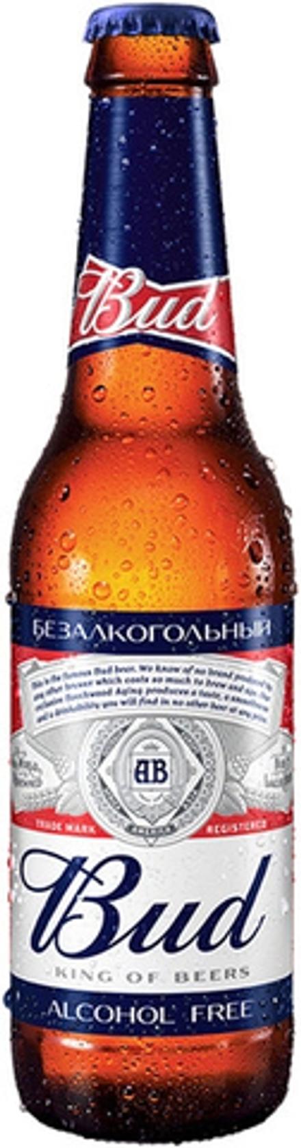 Пиво Бад Безалкогольное / Bud Alcohol Free 0.33 - стекло
