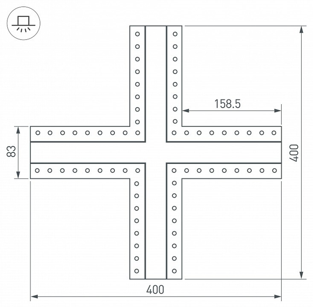 Крестовина Arlight 030099