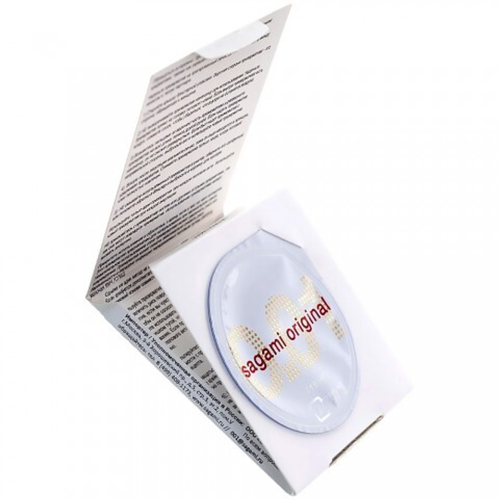Презервативы полиуретановые Sagami Original 001 (0.01 мм) 1шт.