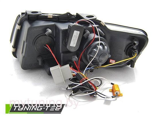 Передние фары для Audi A4 B6 Cabrio (02-06) черная