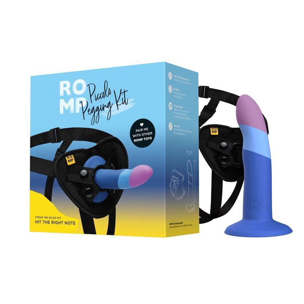 Страпон Romp Piccolo Pegging Kit, фаллоимитатор и пояс