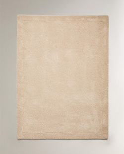 Zara Home плед из хлопка, экрю, в клетку