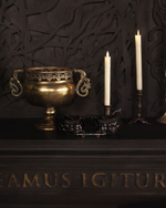 Черные наручники Scandal из натуральной кожи со стальным соединителем (Цвет: черный)