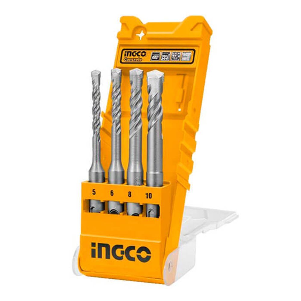 Набор сверл по бетону SDS-plus 4шт. INGCO AKD2048