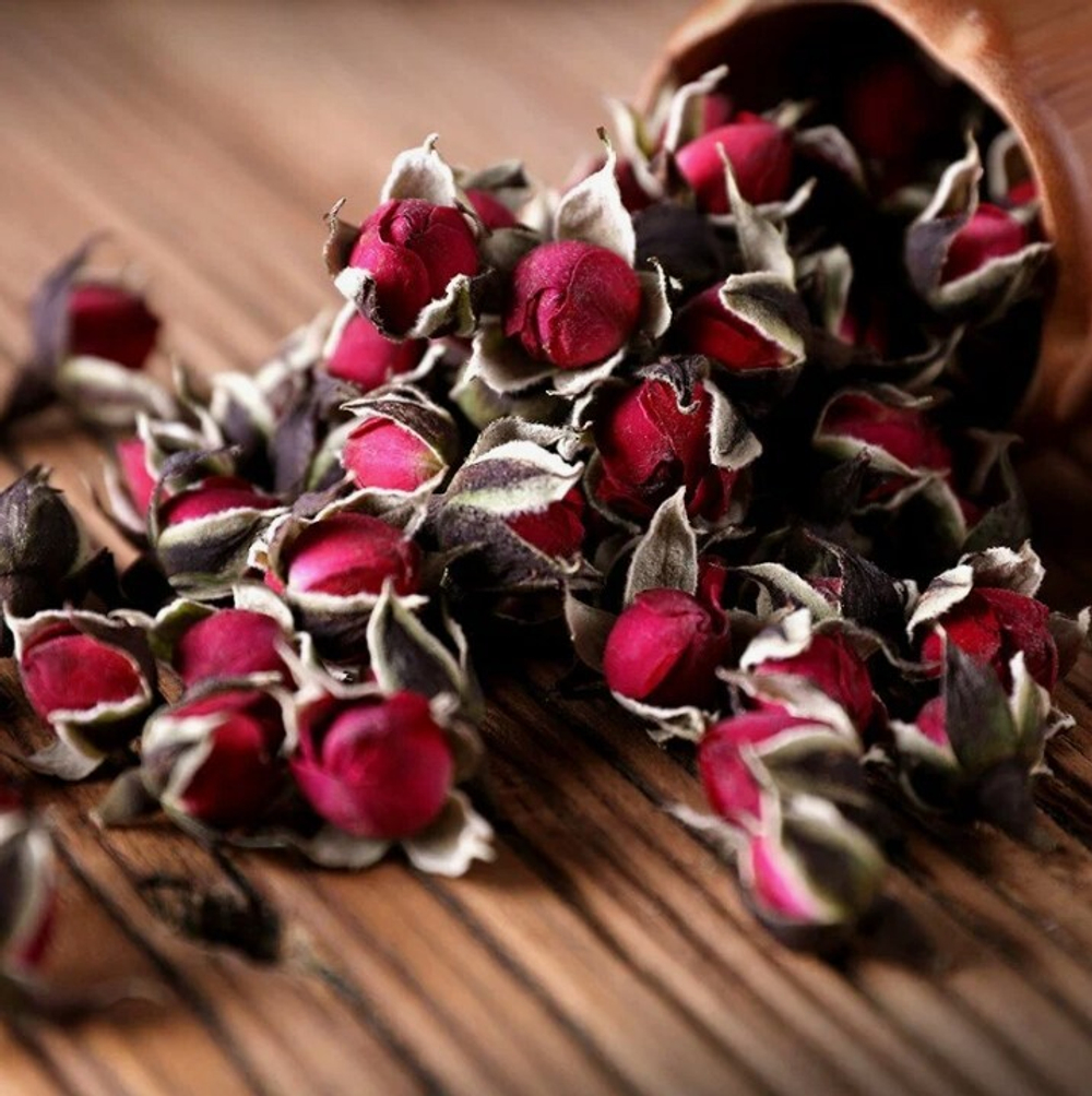 Бутон розы красный тигровый ароматный. 30 гр