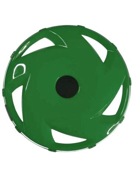 Колпак колеса R-22,5 заднего (пластик) (зеленый) "Вентилятор"