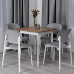 Стул ADORE (mod. XRB-1025) пластик, серый / белый (grey / white), 41 х 53 х 81,5 см