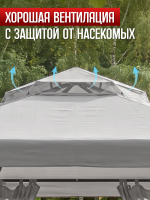Шатер садовый беседка 2х2х2 1081-2
