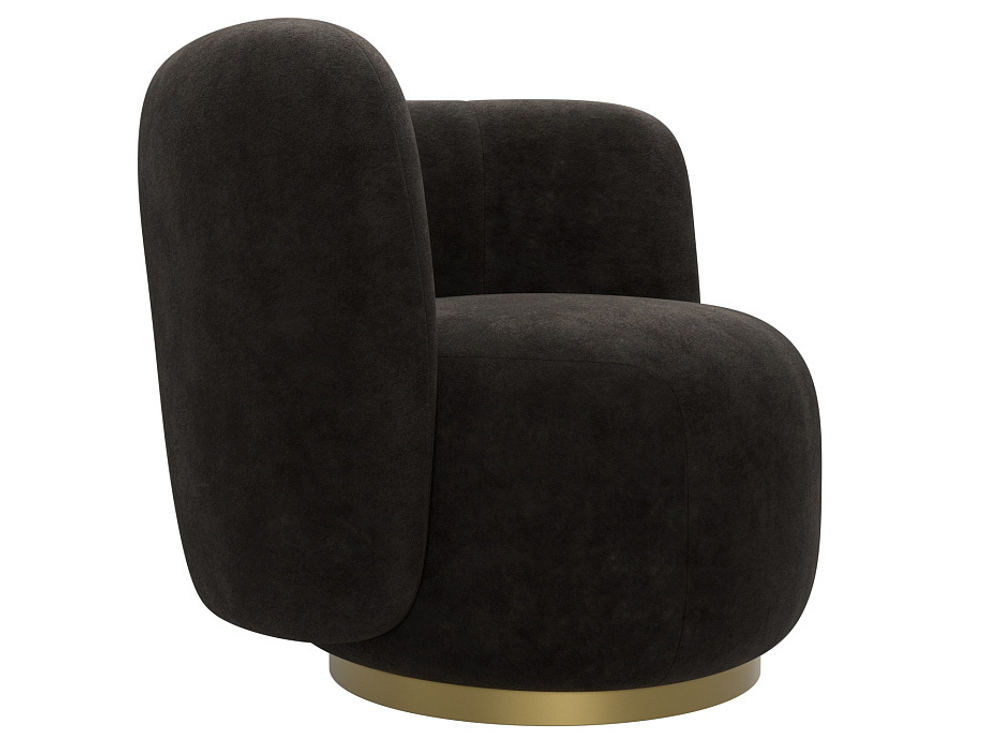 Кресло Лига-072, велюр BRUT 17 коричневый, Велюр, 131007