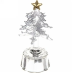 Фигурка с подсветкой «Ёлочка блестящая» 9,5 см, серебро