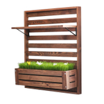 Панель для стен деревянная Эпларо 88х76 см, венге