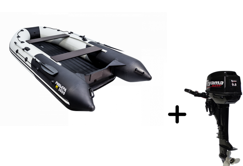 Ривьера 3600 НДНД Киль + Toyama T 9.8 BMS (комплект лодка + мотор)