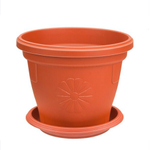 Кашпо "Italy" 17 л D=36,2см с поддоном цвет в ассортименте