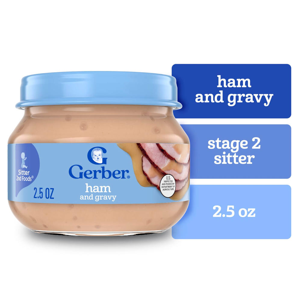 Gerber, 2nd Foods®, добавка с ветчиной и подливой, 71 г (2,5 унции)