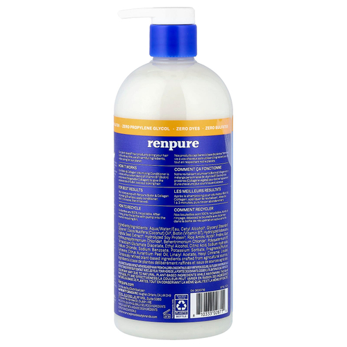 Renpure, кондиционер для придания объема, биотин и коллаген, 710 мл (24 жидк. унции)