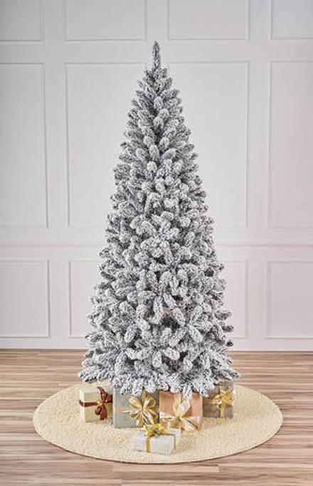 Ель искусственная заснеженная Северная 1,5 м подставка металл Пленка ПВХ МаксКристмас