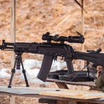 Алюминиевое Тактическое цевье Н-6СТ с кронштейном для тяжелых прицелов на АК-74/АК-105, Тактические Идеи