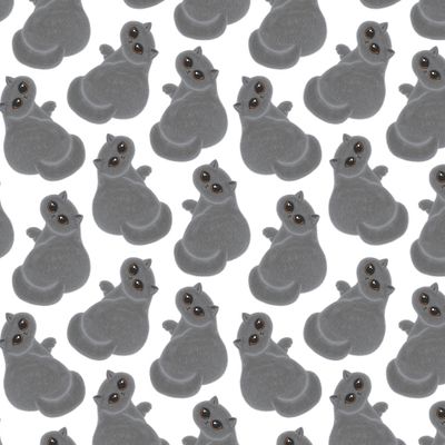 Пушистый серый британский кот