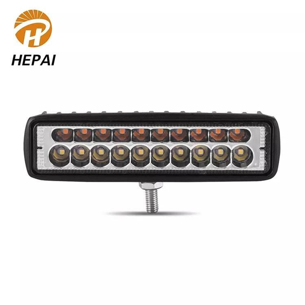 Светодиодная фара полоса двухцветная 12В, 20Вт, ip68, алюминий