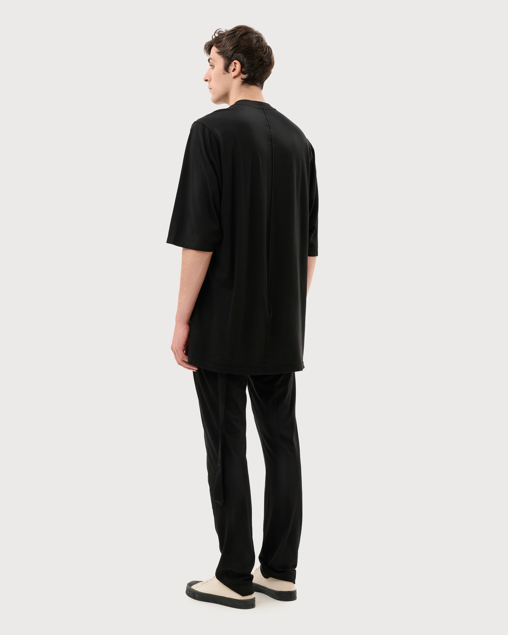 RICK OWENS DRKSHDW ФУТБОЛКА ЧЕРНАЯ LIDO JUMBO
