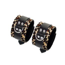 Наручники с леопардовым принтом Anonymo Wrist Cuffs #0102