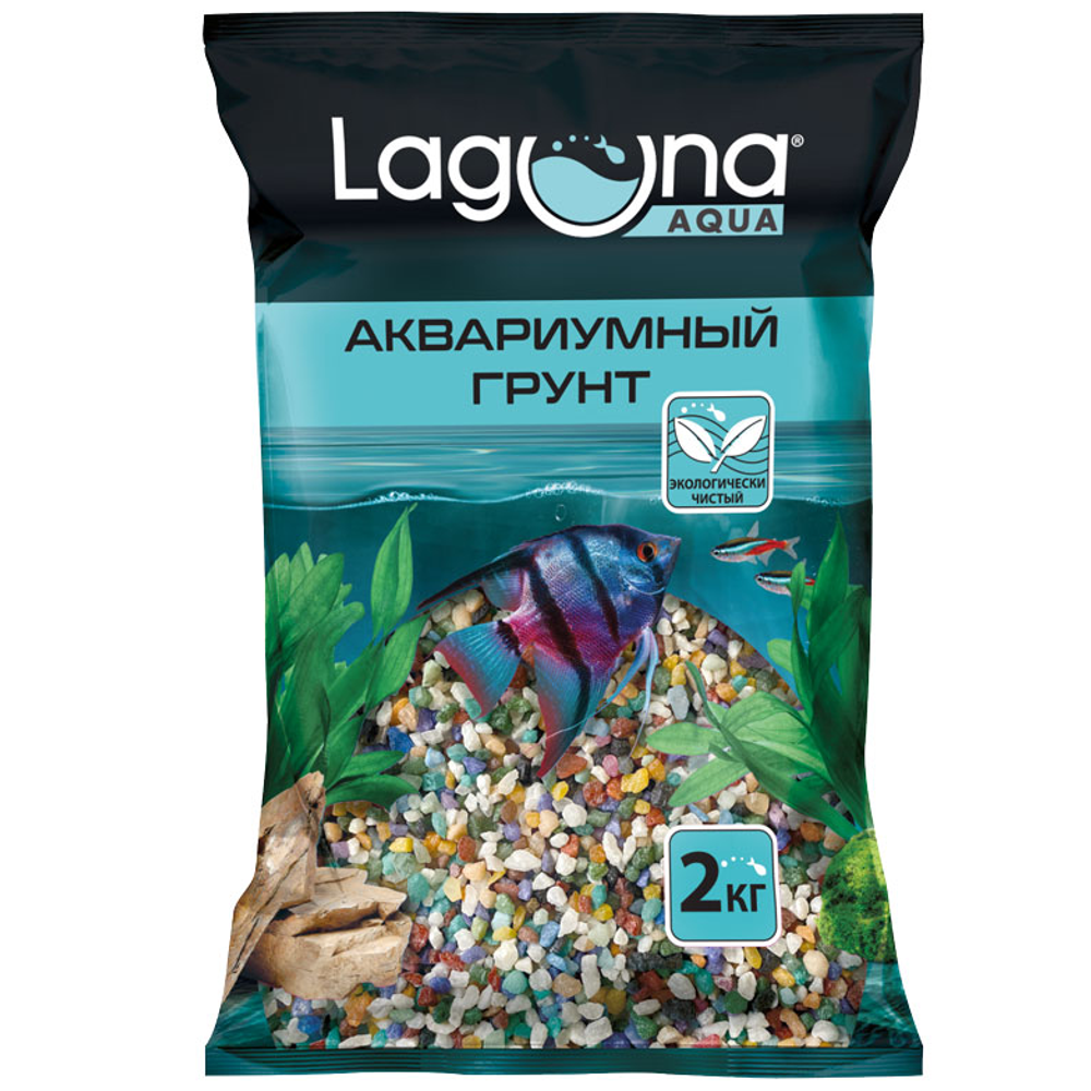 Грунт "калейдоскоп", 2-5мм, 2кг, laguna