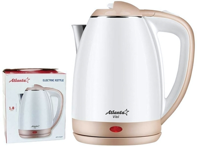 Чайник электрический 1,8л Atlanta ATH-2437, двухстенный, 1800Вт