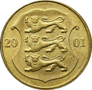 1 крона 2001 Эстония