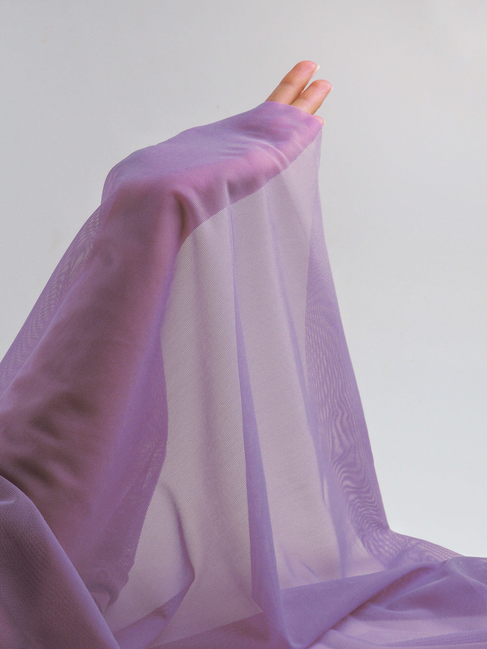 Сетка эластичная яркая лаванда метражом (Турция)