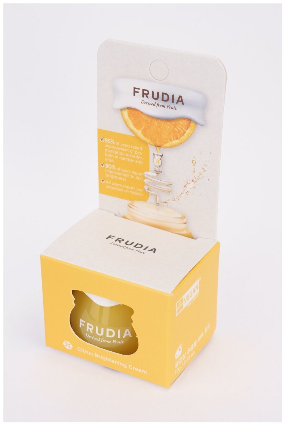 Frudia Citrus Brightening Cream Осветляющий крем для лица с экстрактом цедры мандарина, 10 мл