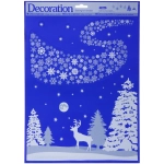 Наклейка на стекло «Морозы» 38*30 см, микс