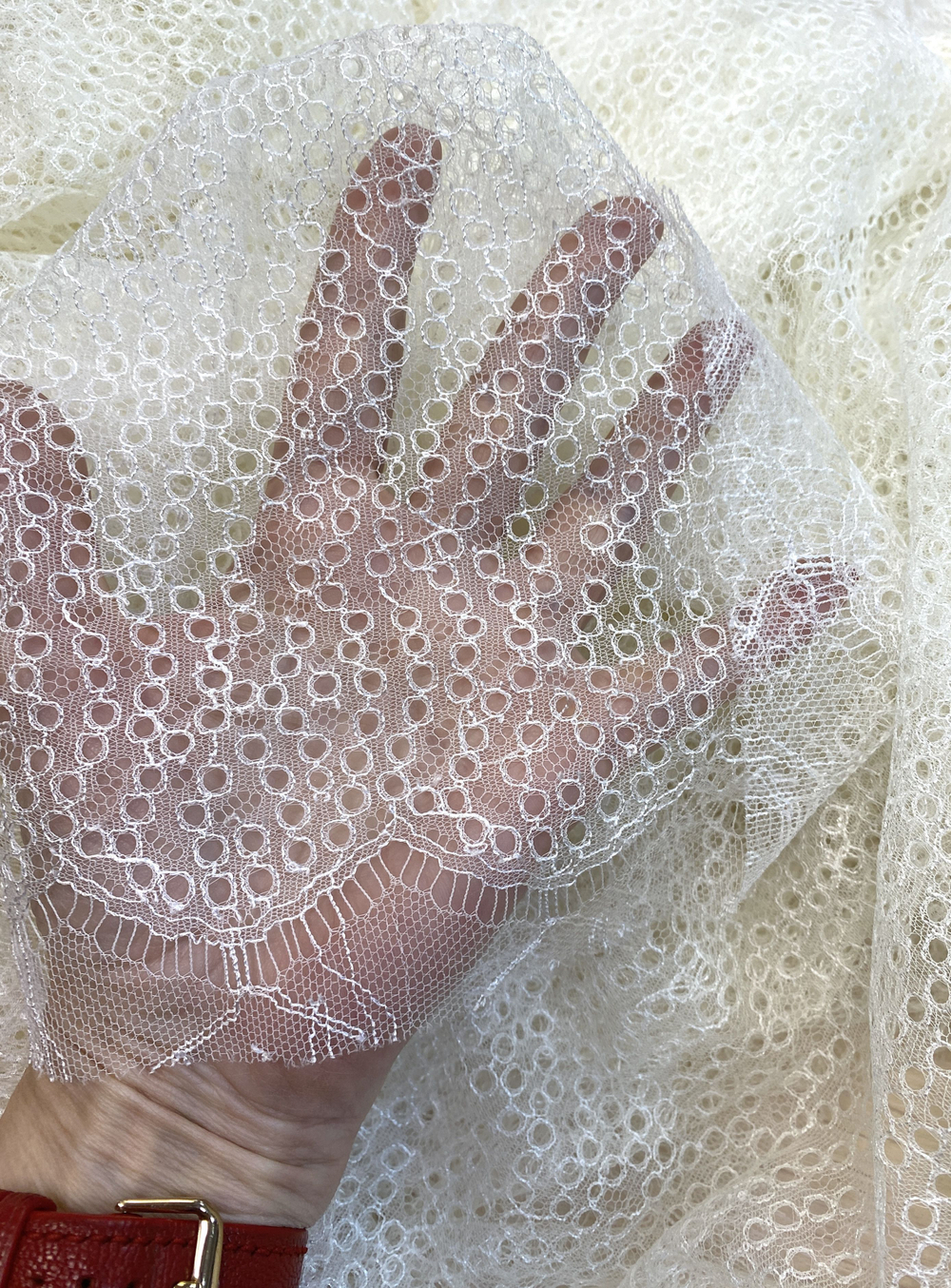 Кружевное полотно (Италия) ш-130см 1м