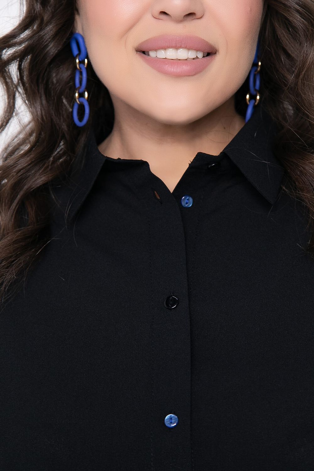 Блуза "Дженис" (черная) Б8638 LT Collection (Акция)